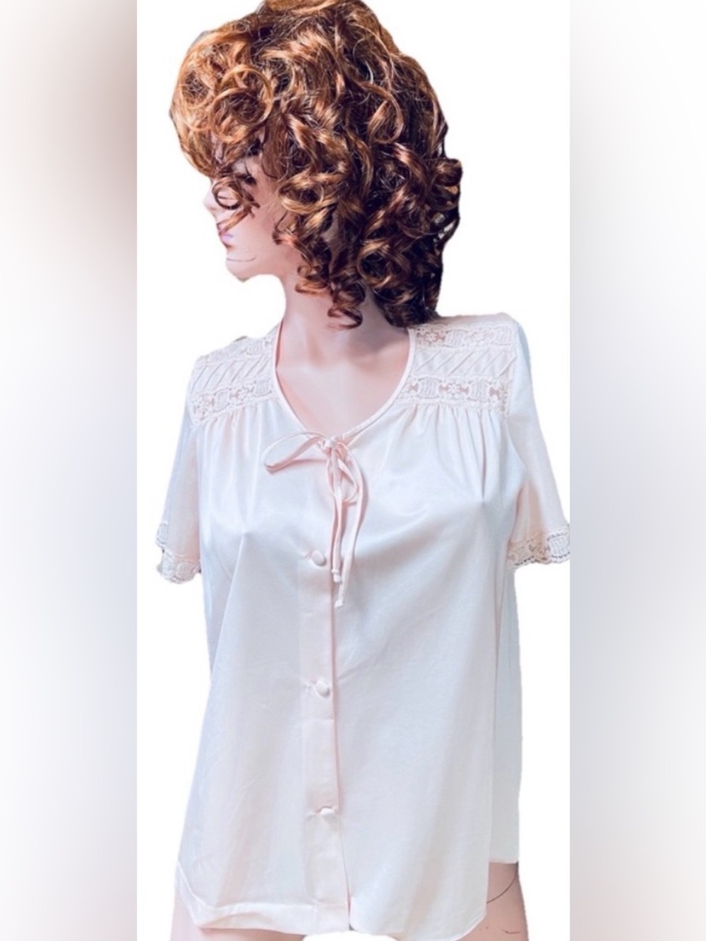 Vintage HENSON KICKERNICK Pastel Pink Sleep SHIRT Size 36